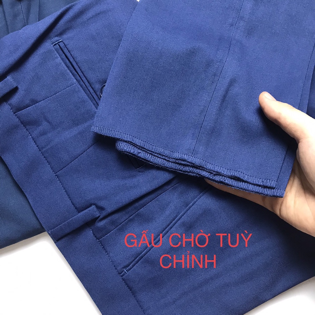 Quần tây công sở nam Aristino xanh tím than dáng slim fit chất liệu polyester cao cấp mềm mịn ATR02108