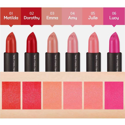 Son Thỏi WONDOLLY VIVID VELVET LIPS_Mỹ phẩm Hàn Quốc chính hãng