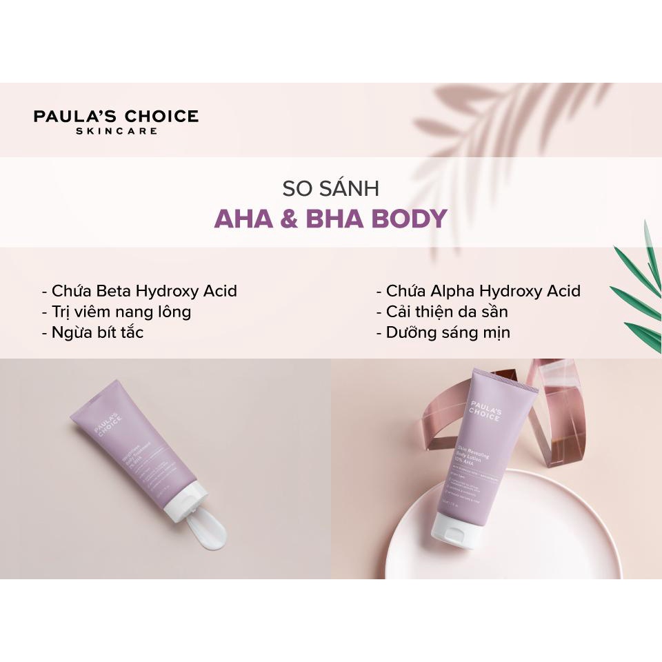 [AHA BODY 210ml] Dưỡng thể làm mịn, giảm sần, sáng da Paula's Choice RESIST Body Lotion with 10% AHA