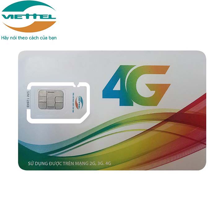Sim viettel 4g nghe gọi, dùng tạo tài khoản, đăng kí được các gọi thoại data