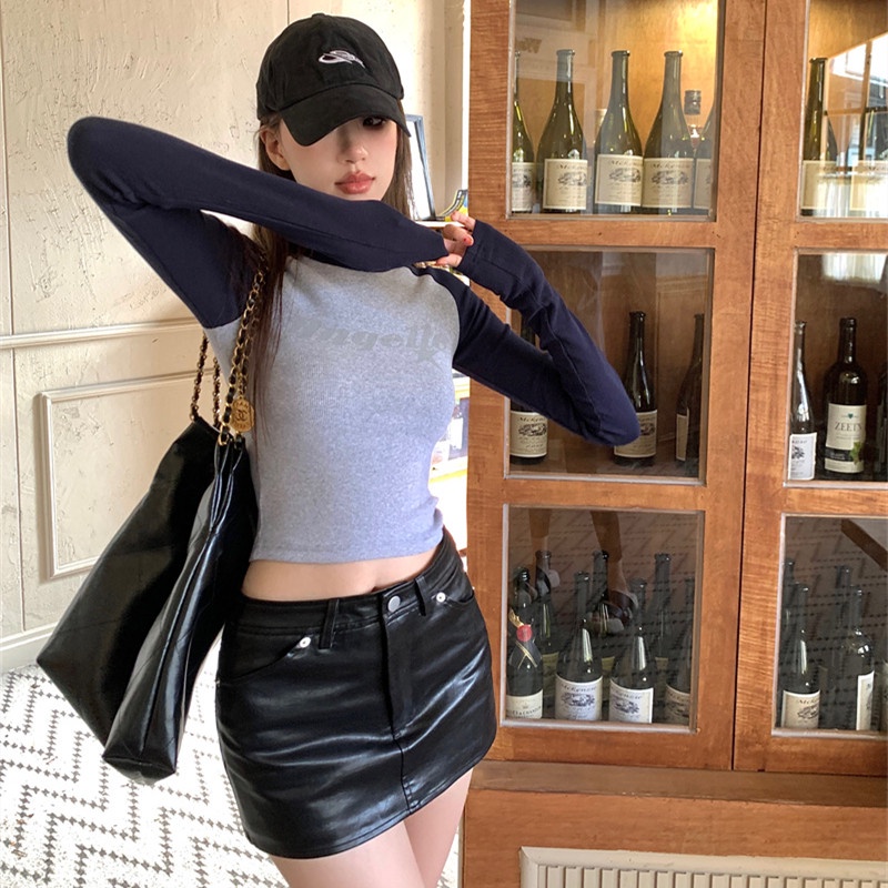 Áo Thun Nữ Dài Tay Dáng Ôm Thời Trang Mùa Thu