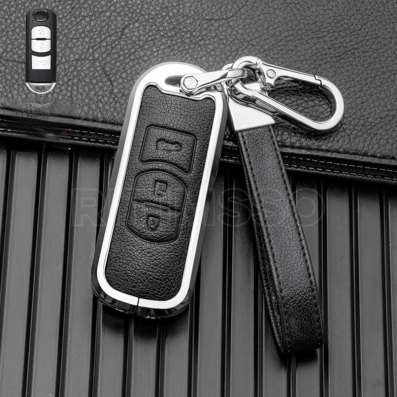 Vỏ Bảo Vệ Chìa Khóa Điều Khiển Từ Xa Cho Xe Hơi Mazda 2 3 6 Atenza Axela Demio CX-5 CX5 CX-3 CX7 CX-9 2015 2016 2017 2018 2019