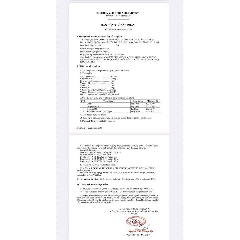 Canxi hữu cơ Kids taller - Dòng canxi đầu tiên tại Việt Nam dùng được cho bé sơ sinh và Mẹ mang thai | Thế Giới Skin Care