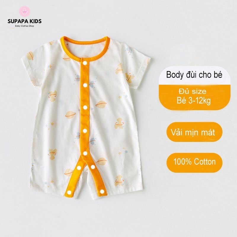 Bộ liền thân cho bé lọt lòng, body đùi dễ thương từ 3-12kg