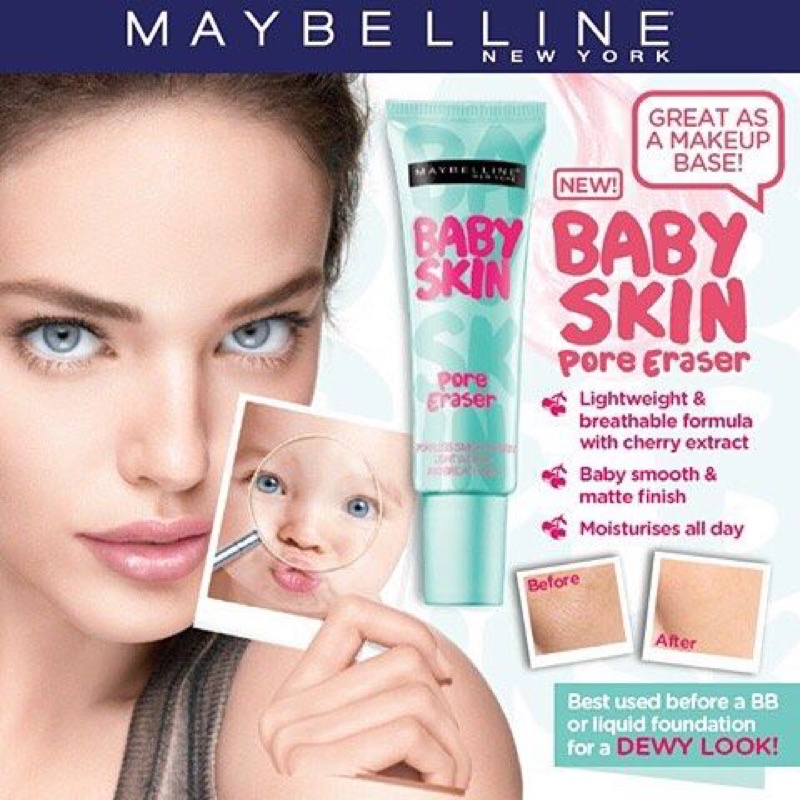 Kem lót kiềm dầu Maybeline Baby Skin Instant Pore Erafer