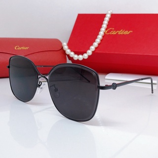 Kính Nữ Cartier Đen 1 Cầu Ngang Cao Cấp CR003