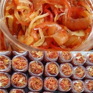 Mắm tép bạc đất trộn đu đủ 600g