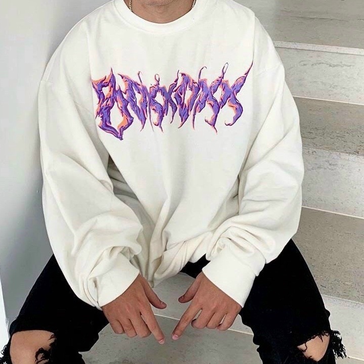 &lt;FREE SHIP&gt; ÁO SWEATER NỈ NAM NỮ FORM RỘNG LÓT BÔNG DÀY DẶN TAY DÀI Y MẪU BAO ĐẸP (Inchu))