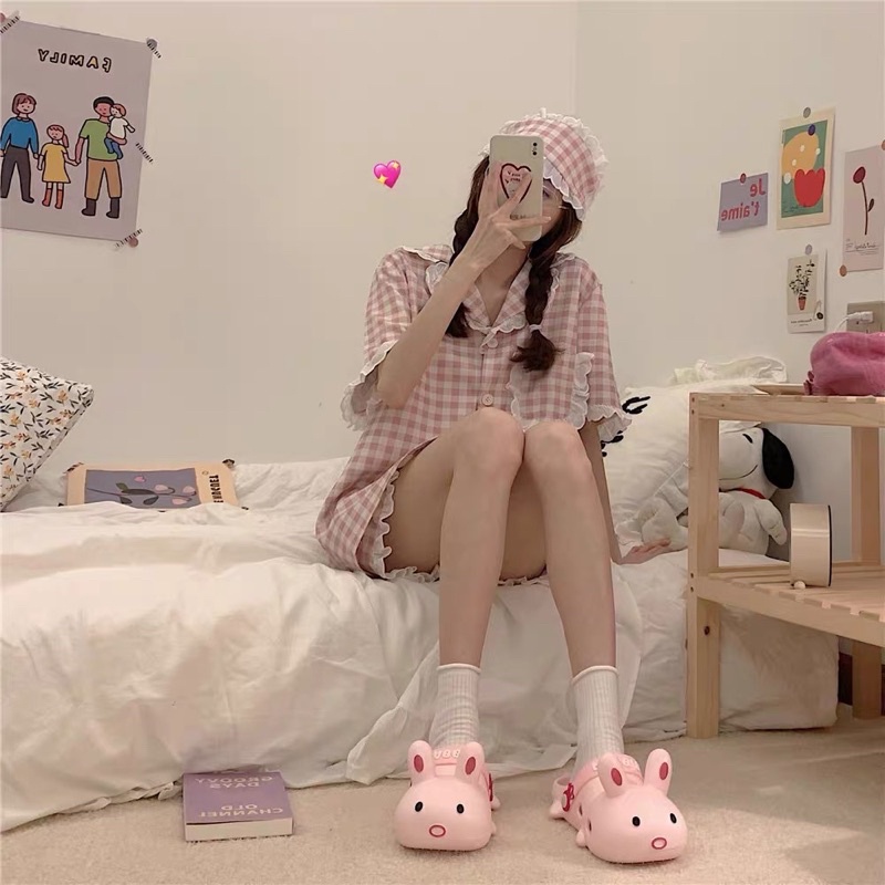 [28CAM]Dép cross nhựa xịn siêu cute đế chống trơn trượt