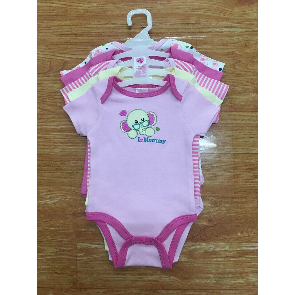 Set 5 body/bodysuit hàng quảng châu cho bé trai bé gái