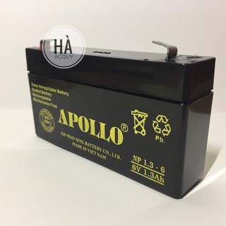 Bình Ắc Quy Khô Apollo 6v 1.3Ah NP 1.3 - 6