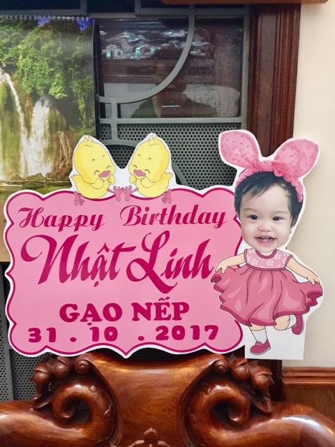 Bảng tên treo sinh nhật cho bé