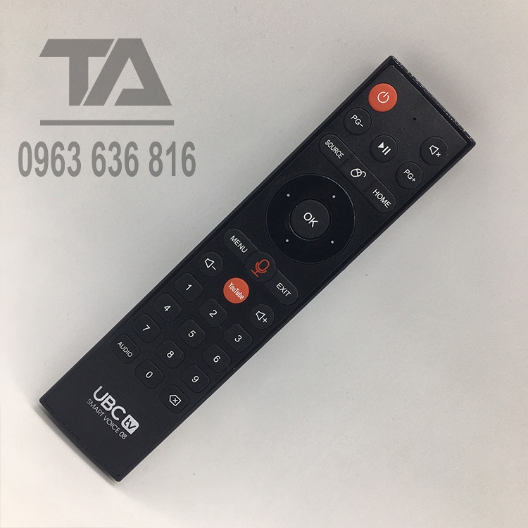 Remote Điều khiển tivi UBC giọng nói chính hãng theo tivi