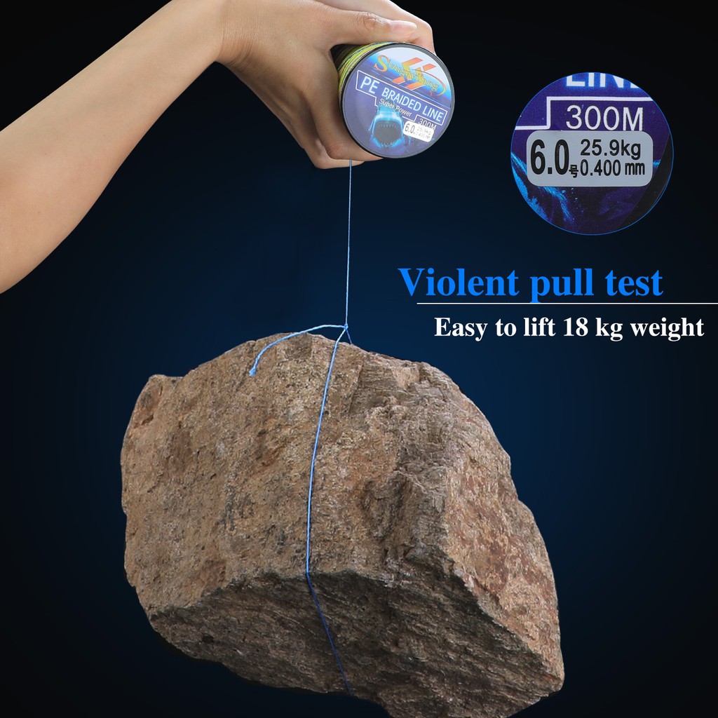 Dây câu 4 sợi SOUGAYILANG dây bện PE 300m 6.3-32.8kg