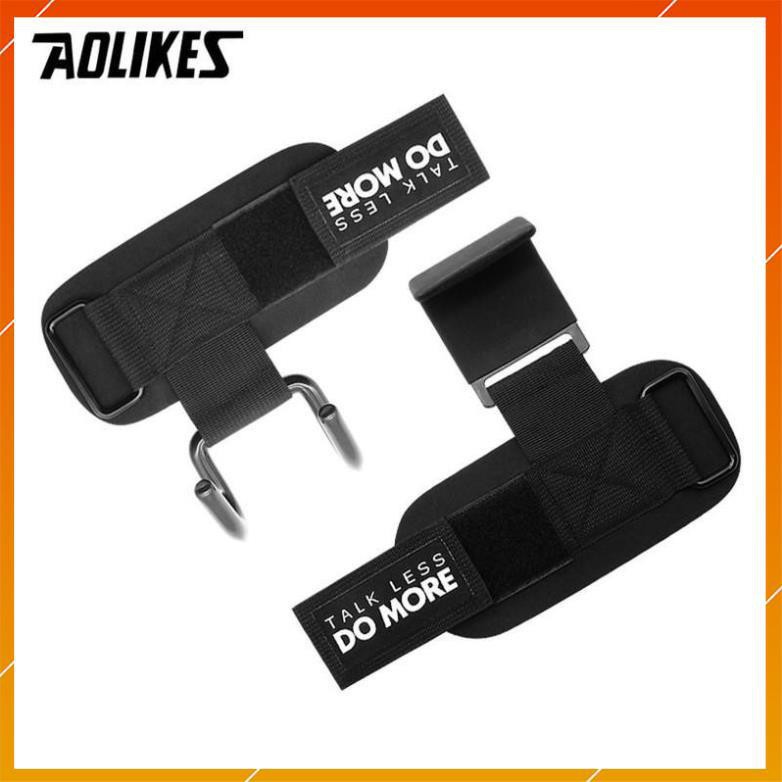 [Freeship] - AOLIKES AL 7642 - 1 đôi - Dây cuốn cổ tay có móc thép nâng tạ, tập gym đu xà tại nhà hoặc tâp xô vai.