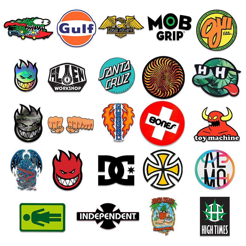 ❉ Classical Mixed Fashion Brand Logo Series 01 Graffiti Stickers ❉ 50Pcs/Set DIY Fashion Waterproof Luggage Laptop Skateboard Doodle Decals Stickers