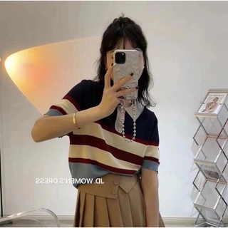 355. ÁO LEN POLO KẺ (hàng có sẵn)