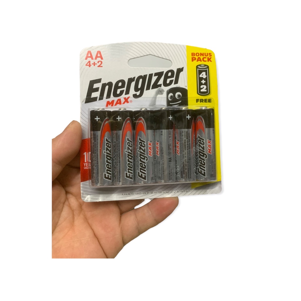 Pin tiểu AA Energizer vỉ 6 viên chính hãng