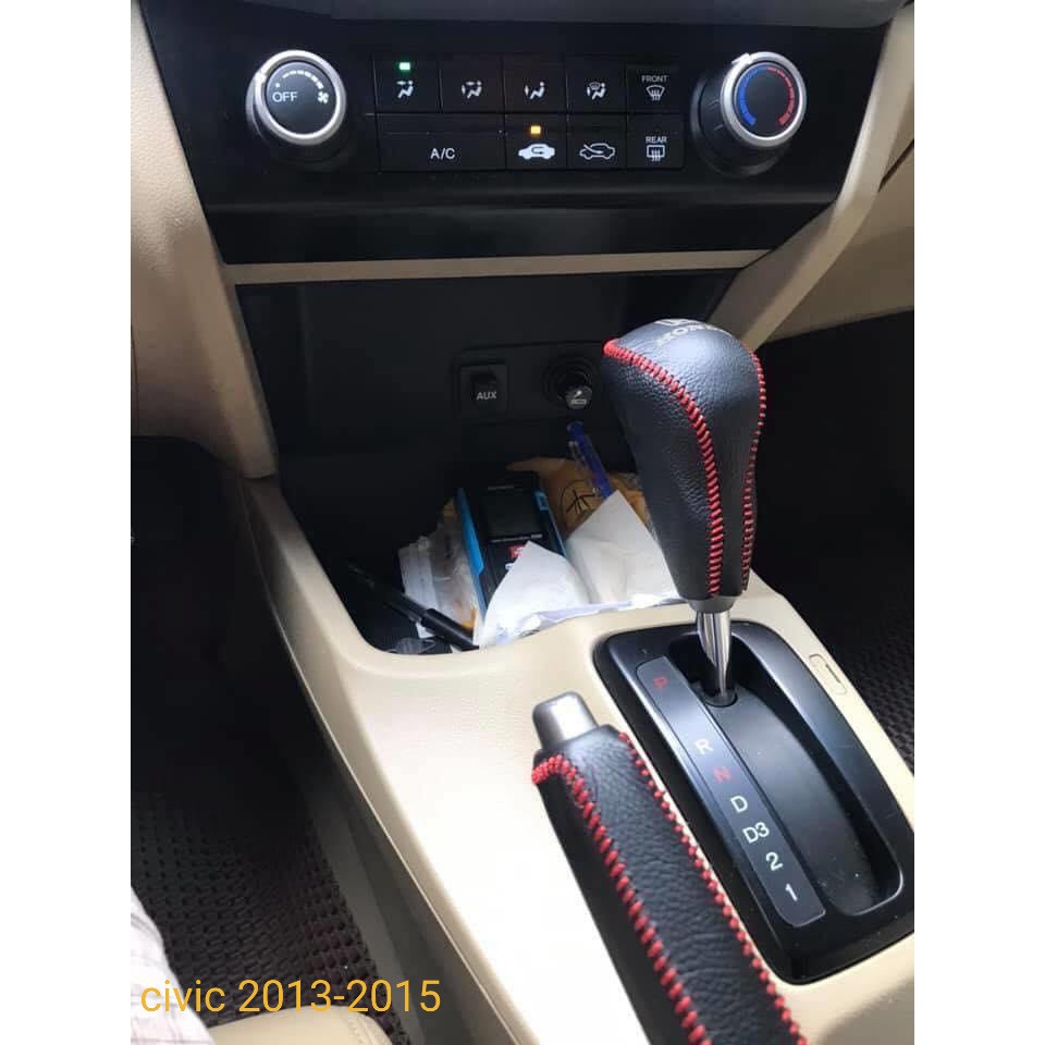 Bao da cần số, phanh tay honda civic đời 2013-2015 số tự động