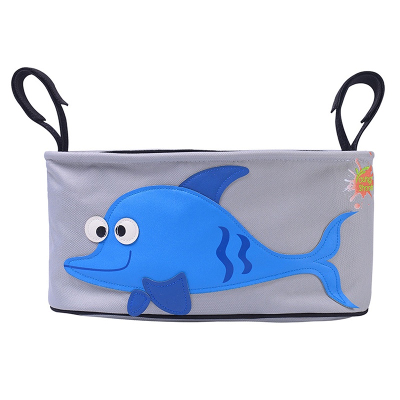 Túi Đựng Đồ Dùng Treo Xe Đẩy Em Bé In Hoạt Hình Dễ Thương Chống Thấm Nước