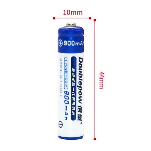 bộ 4 pin tiểu (pin đũa )sạc AAA Doublepow 900 mAh lắp điều khiển tivi ,điều hòa...