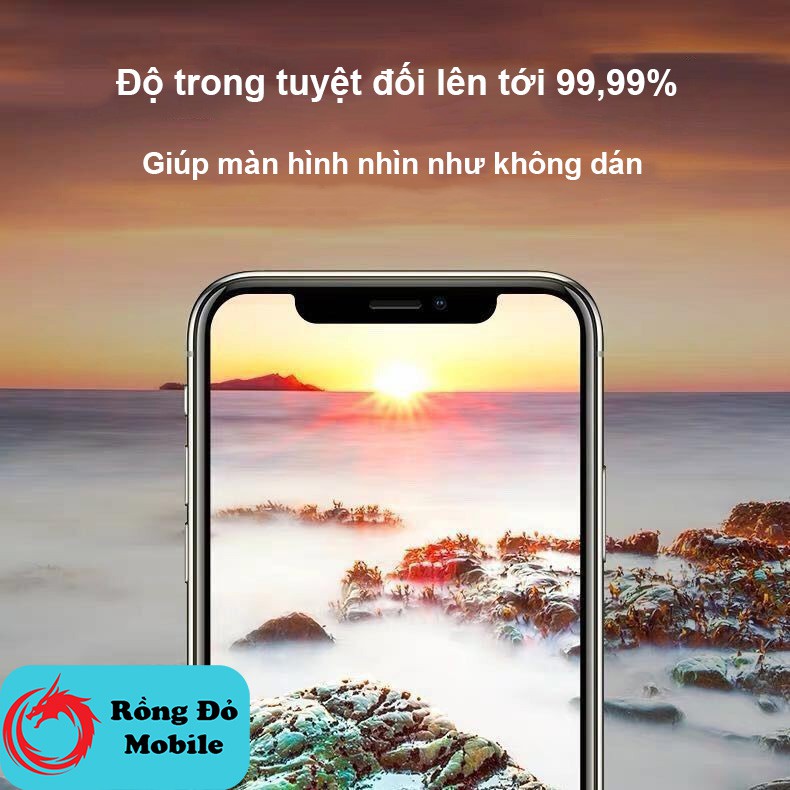 Kính cường lực HD Pro full màn hình 7+/8+/X/XR/XS/XS Max/11/11 Pro Max/12/12/13 Pro Max Rồng Đỏ Mobile