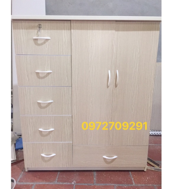 Tủ nhựa đài loan vân gỗ cho bé