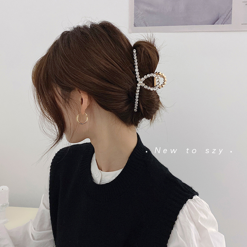 Kẹp Tóc càng cua Kim Loại Hàn Quốc kiểu Dáng Thanh Lịch Dành Cho Nữ