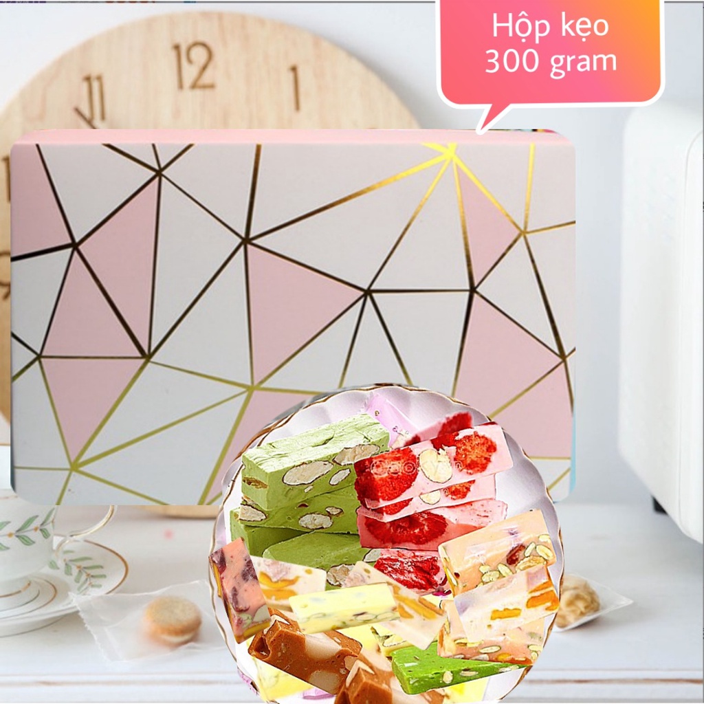 Kẹo nougat , Kẹo hạnh phúc, nougat sữa hạt ,ăn kiêng, ăn vặt thơm ngon Healthy mix vị nhiều hạt mềm dẻo