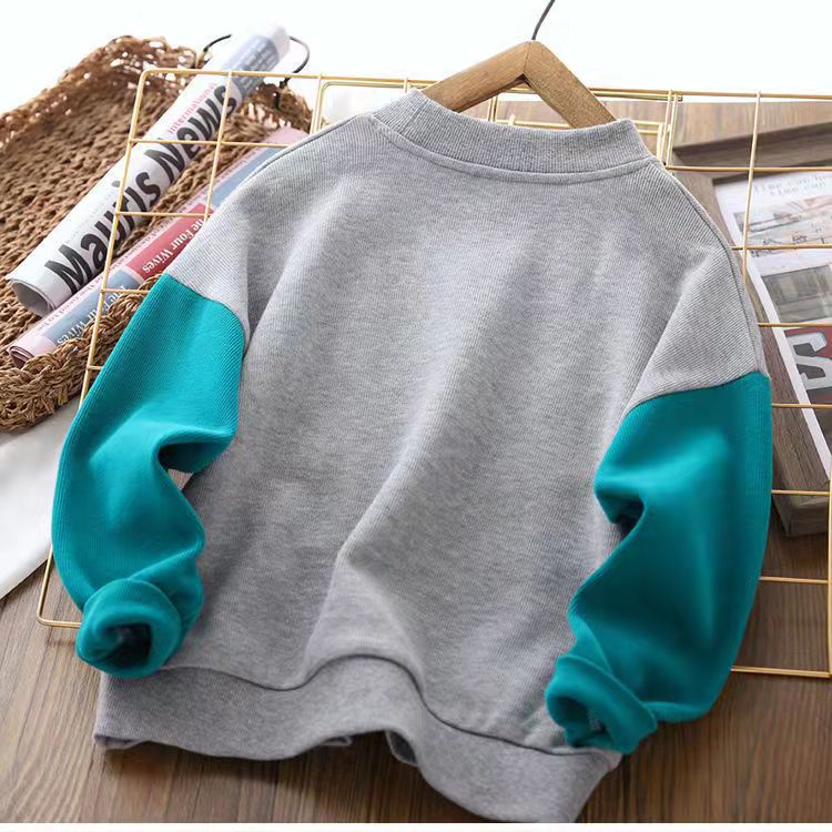 Áo thun tay dài phong cách Hàn Quốc thời trang xuân thu mới năng động cho bé