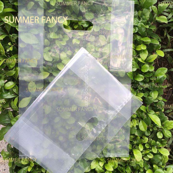 1kg túi hột xoài trong suốt đục lỗ nilong túi quà - plastic bag