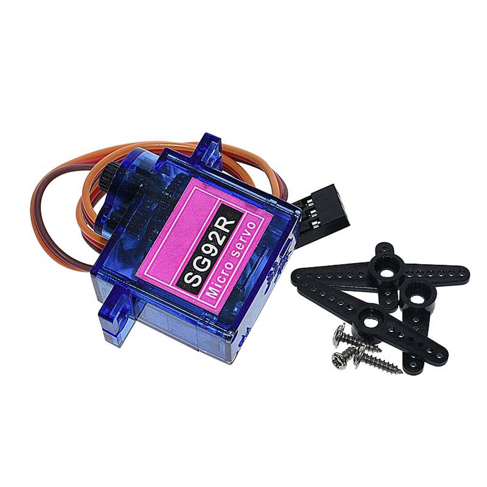 [COD] Micro Aeromodelling Robot For RC Model Helicopter Parts Motor Blue Remote Control SG92R Replace SG90 Servo Aircraft model/Multicolor