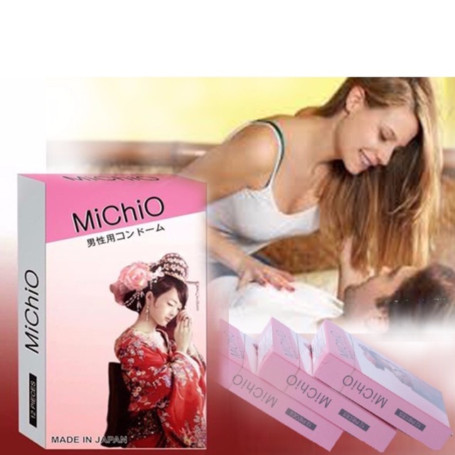 Bao cao su Michio gân gai nhập khẩu nhật hộp 12 cái