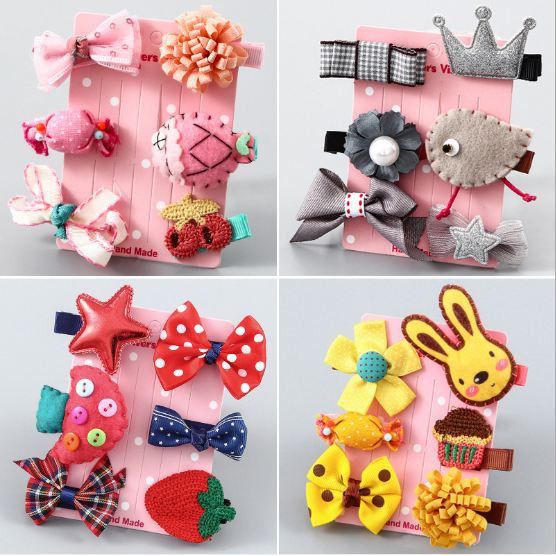 Set kẹp tóc cute cho bé