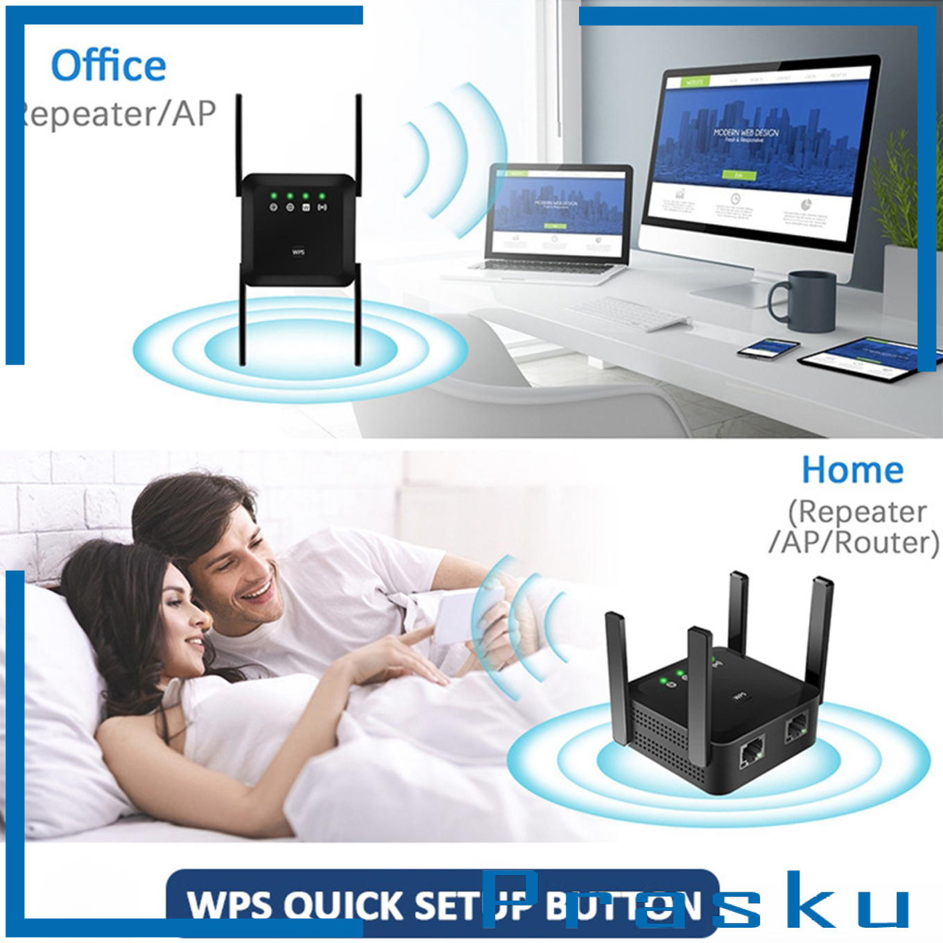 Bộ Khuếch Đại Tín Hiệu Wifi 1200mbps 2.4 + 5ghz