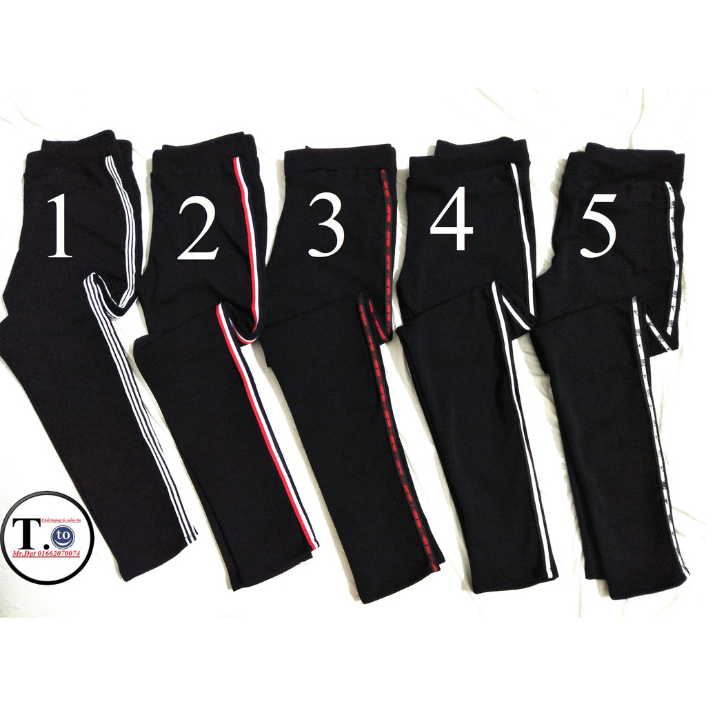 Quần thun nữ - legging (Ôm Body, sọc viền 1,2,3,4 5 loại - không bo)ww