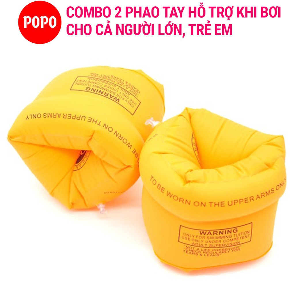 Phao đeo tay tập bơi POPO LIFE2 cho bé gồm 02 người lớn, trẻ em lội an toàn