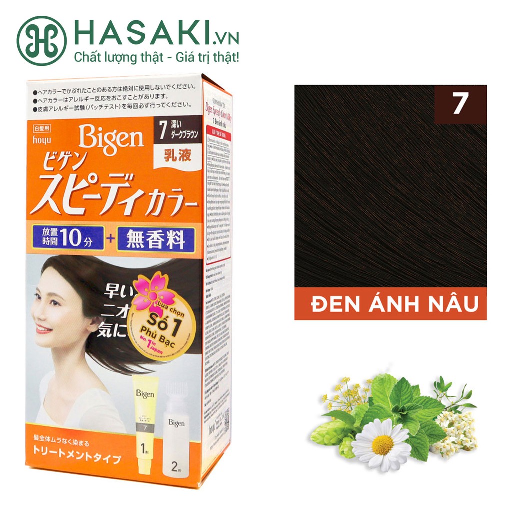Kem Nhuộm Tóc Phủ Bạc Bigen Speedy Color Milky 80g Hasaki Sản phẩm chính hãng