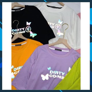 Áo thun phản quang Dirty Coin bướm