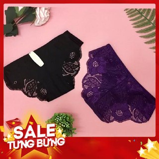 Quần lót nữ, quần chip su đúc phối ren mềm mịn ZQ8201 🌟