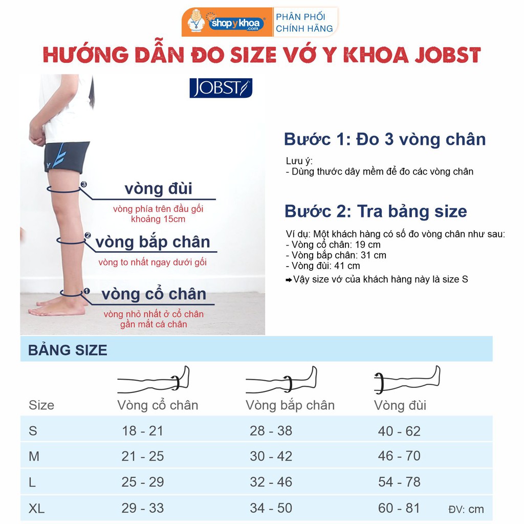 Vớ Y Khoa JOBST Relief, Màu Đen, Kín Ngón, Suy Giãn Tĩnh Mạch, Áp Lực 20-30mmHg. Nhập Khẩu Chính Hãng USA (Tất Y Khoa)