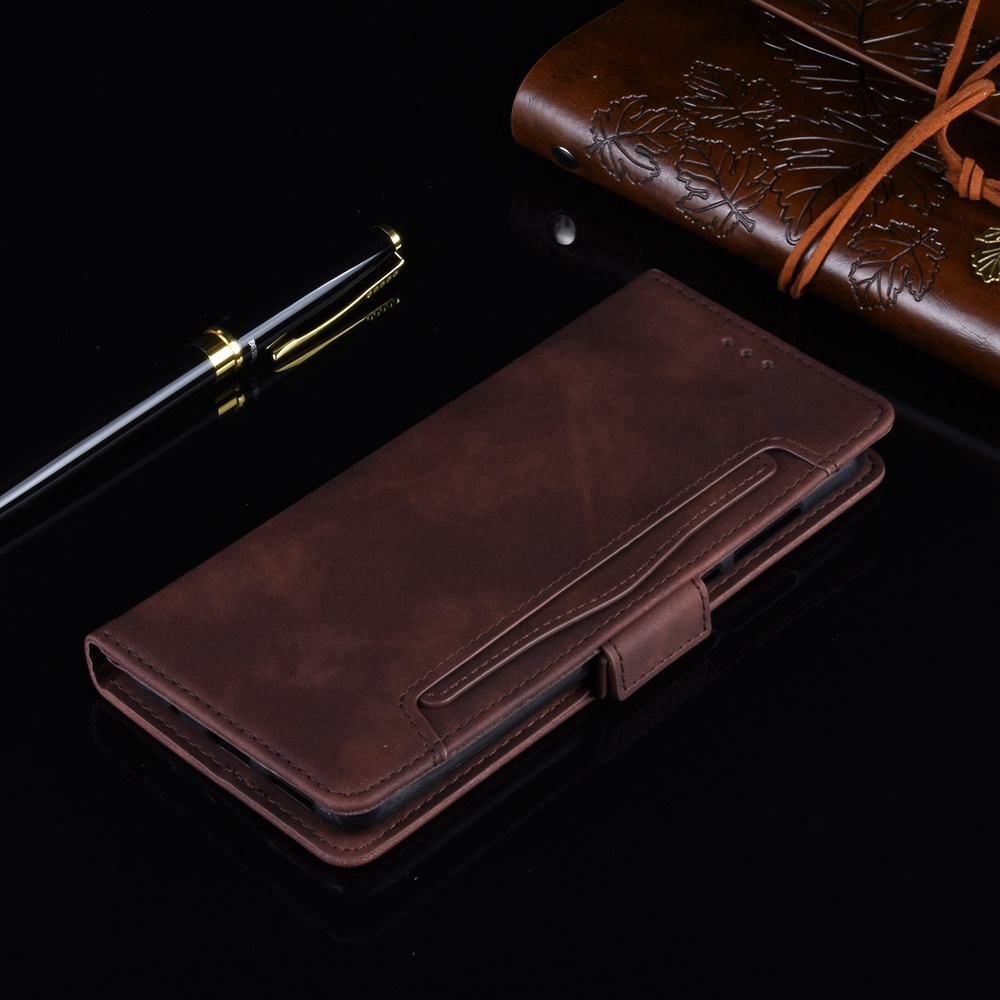 Bao da điện thoại PU nhiều khe đựng thẻ cho LG V60 THINQ 5G