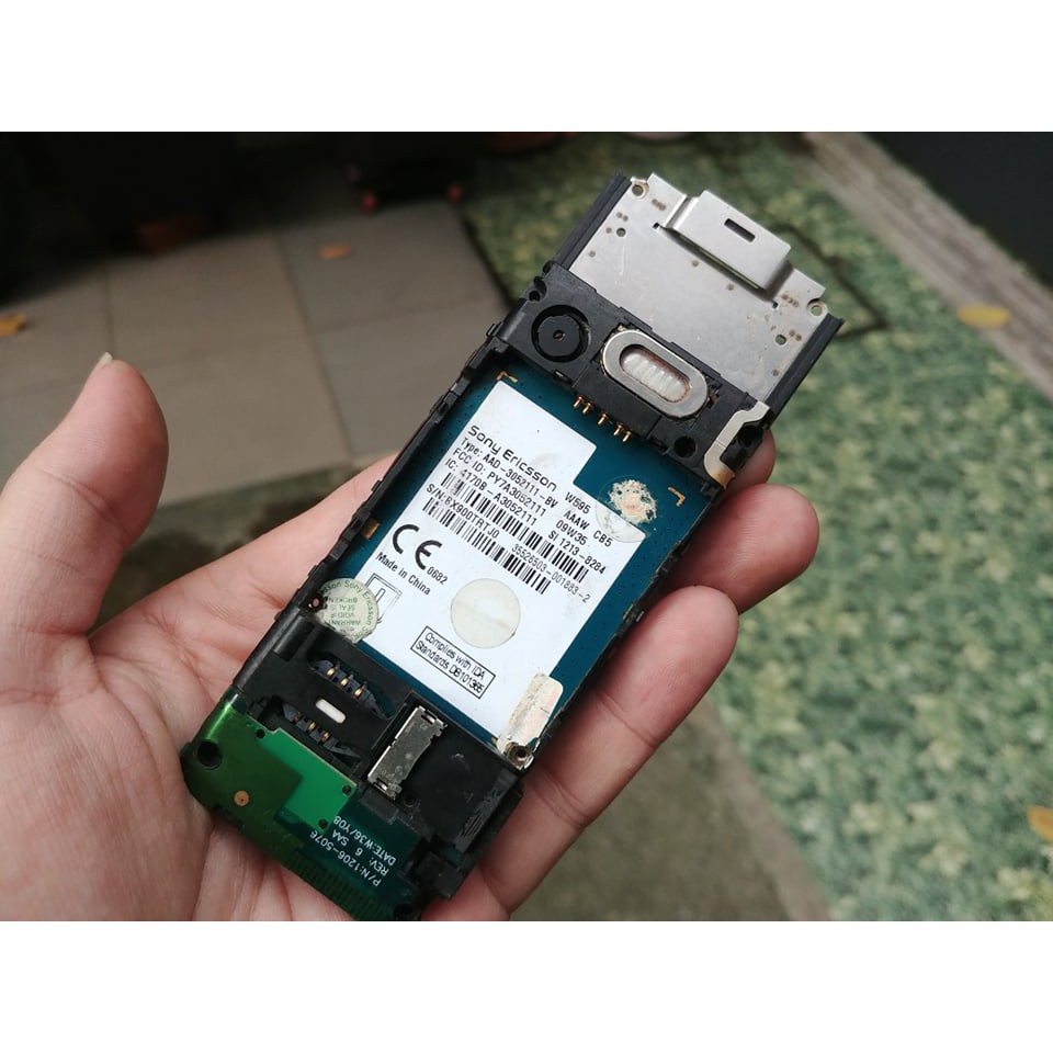 Linh kiện main Sony Ericsson W595 kèm sườn tháo máy