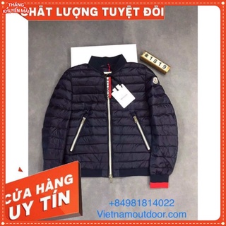 Áo Khoác Lông Vũ  Moncler  Siêu Nhẹ Unisex Chất Đẹp, tay viên đỏ GIÁ WEB 21 TRIỆU