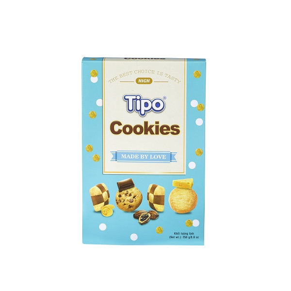 [ DATE 10/2021 ] Bánh Tipo Cookies MADE BY LOVE 250g