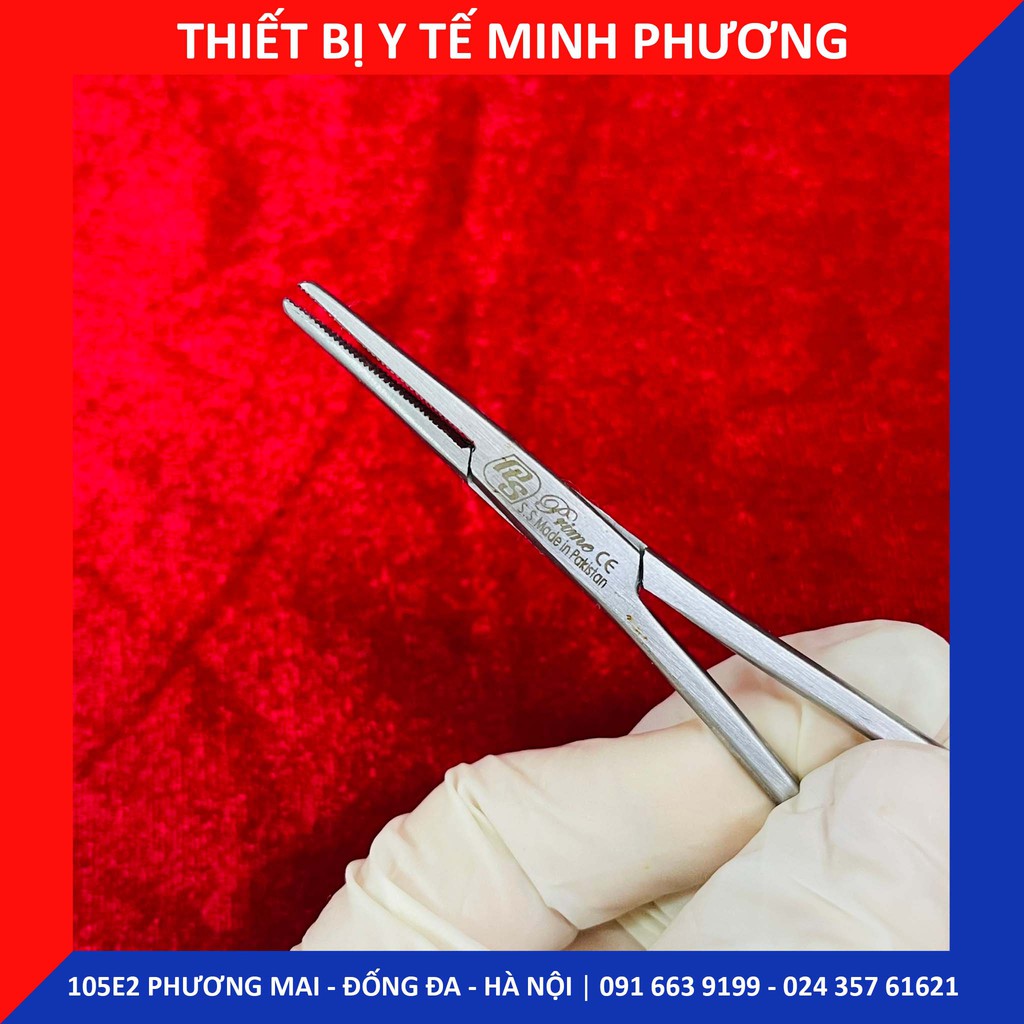 Panh thẳng y tế có mấu, không mấu Pakistan hàng tiêu chuẩn 12cm 14cm 16cm 18cm 20cm 22cm 25cm