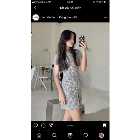 Váy Tweed merrstudio