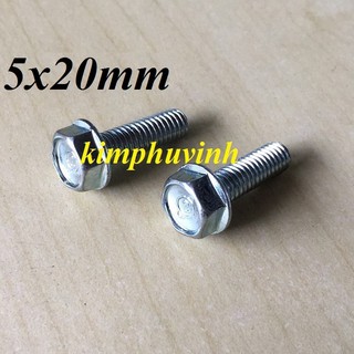 50 CON - M5x20mm BULONG LIỀN LÔNG ĐỀN - BULON LÔNG ĐỀN 5Li