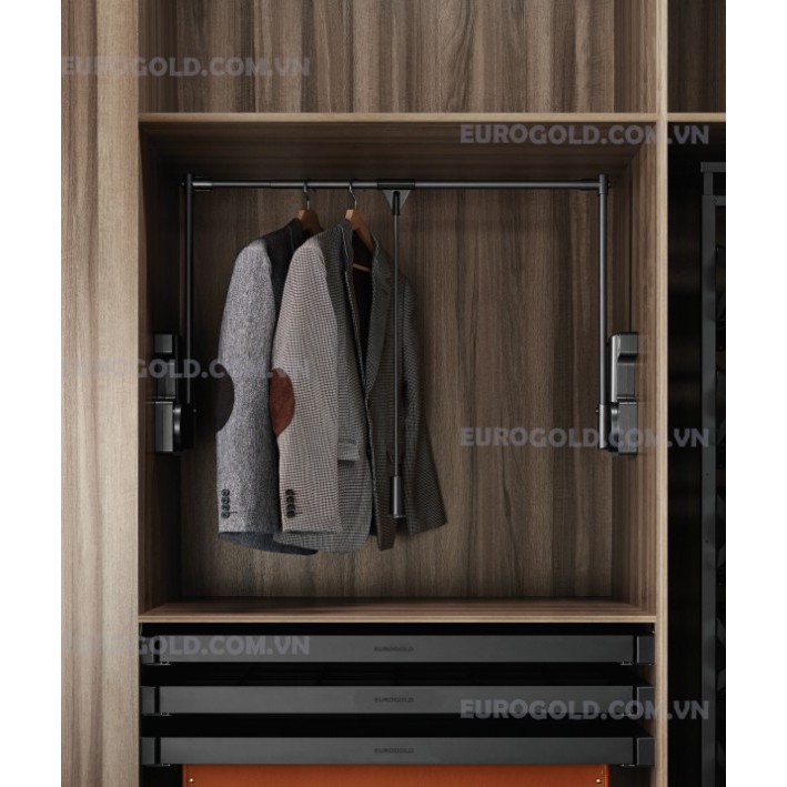 KỆ TREO QUẦN ÁO DI ĐỘNG EUA11080B, THƯƠNG HIỆU EUROGOLD