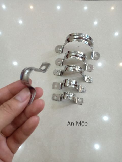 [AN MỘC] Đai Ôm, Bát, Cùm Omega Ôm, Đai Ống Nước Inox size 21-110